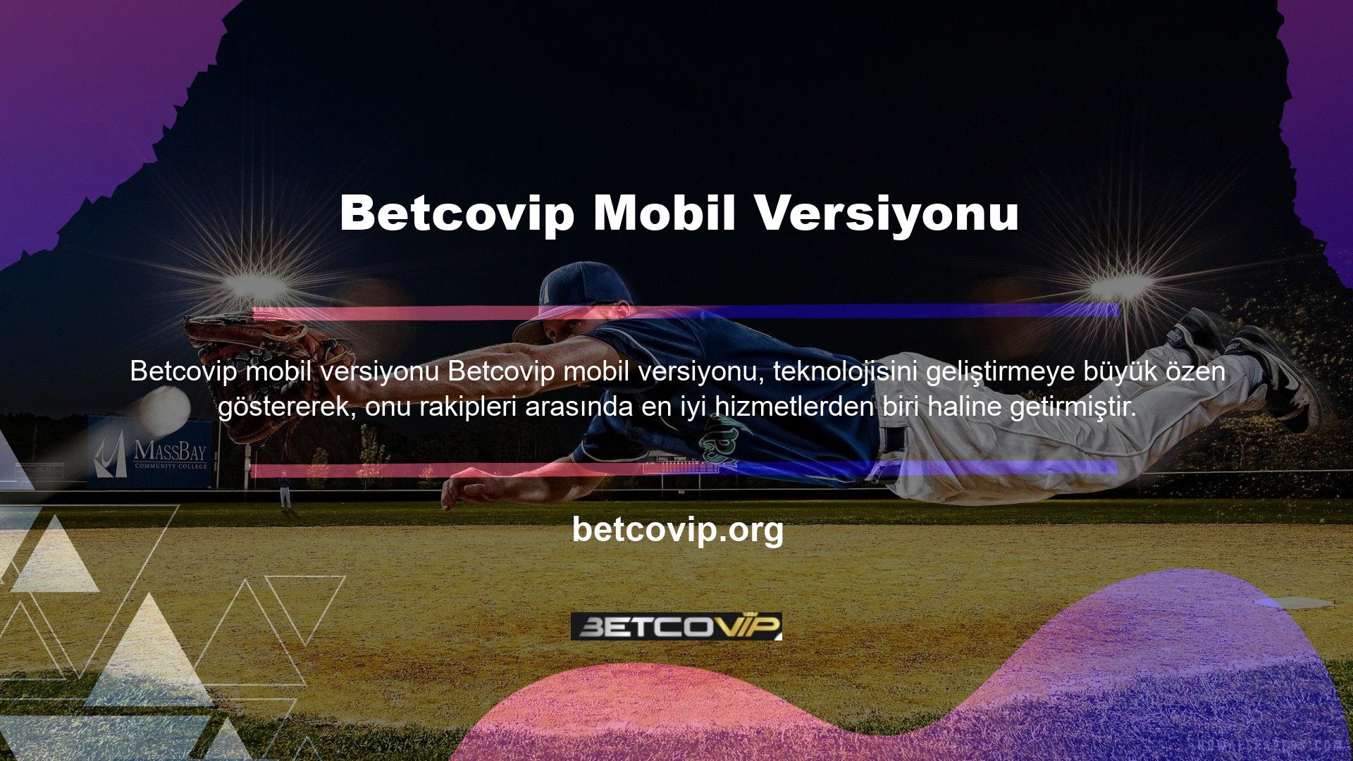 Betcovip web sitesi çok çeşitli spor dallarına yüksek oranlı bahisler sunmaktadır