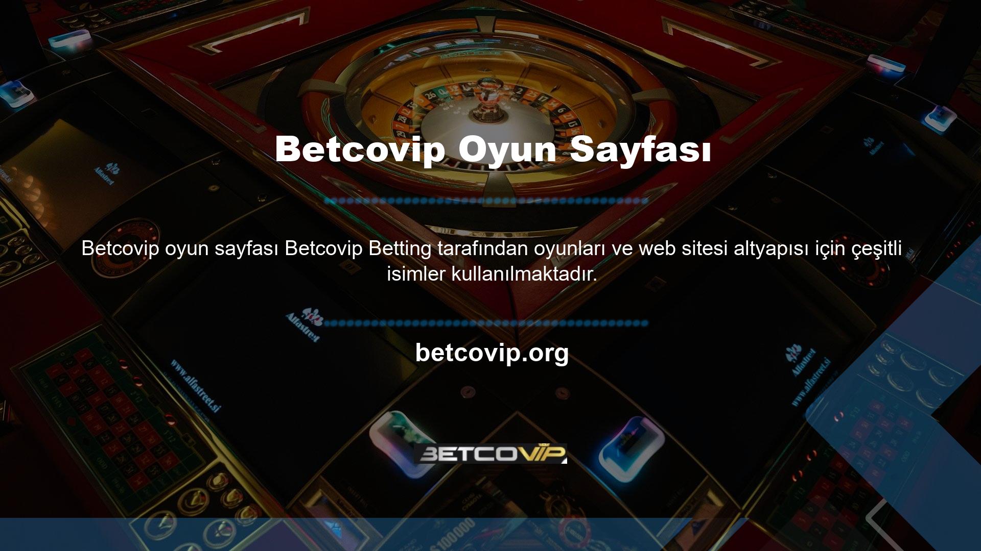 Site, Betcovip sevenlerin programlarına ayak uydurmaları ve spordan keyif almaları için çeşitli oyunlar sunuyor
